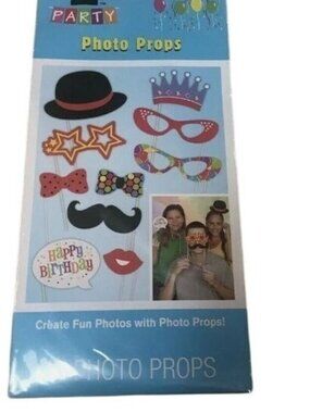 Party Photo Props Set For Birthdays & Celebrations